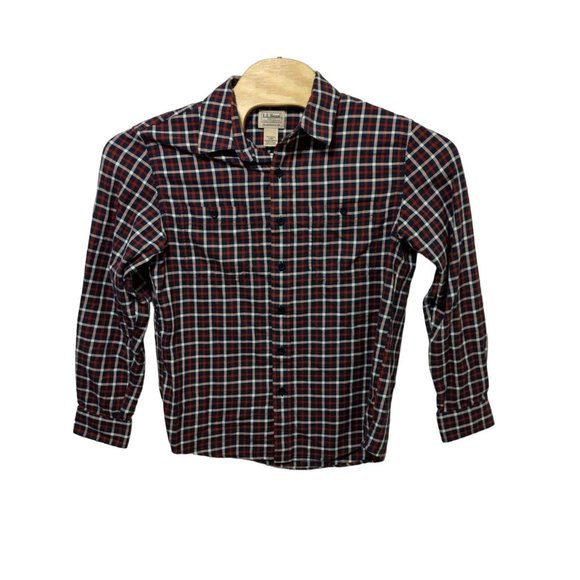 L.L. Bean Men's Plaid Long Sleeve Button Down Size S-Reg Shirt - Picture 2 of 5